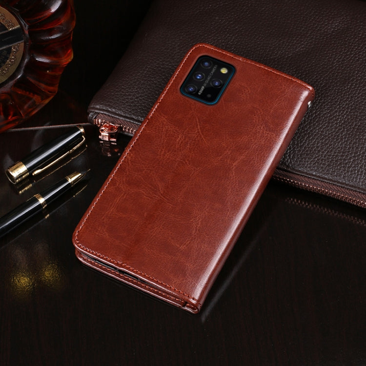 For UMIDIGI S5 Pro idewei Crazy Horse Texture Horizontal Flip Leather Case with Holder & Card Slots & Wallet(Sky Blue)
