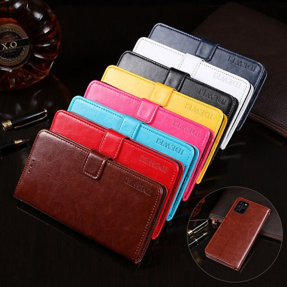 For UMIDIGI S5 Pro idewei Crazy Horse Texture Horizontal Flip Leather Case with Holder & Card Slots & Wallet(Rose Red)