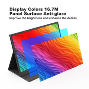 GXMO G156F 15.6 inch FHD 1920x1080P IPS Screen Portable Muti-platform Monitor(Black)