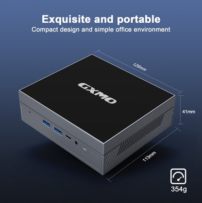 GXMO GX55 Windows 11 Intel N5105 Mini PC NVME SSD WiFi Mini Desktop Computer, Specification:16GB+512GB(Black) - free shipping - PMC Jewellery - Order now!