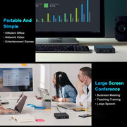 GXMO N42 Windows 11 Intel Gemini Lake N4020C Mini PC NVME SSD WiFi Mini Desktop Computer, Specification:6GB+64GB+256GB(Black)