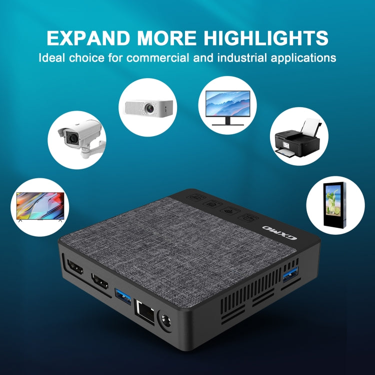 GXMO N42 Windows 11 Intel Gemini Lake N4020C Mini PC NVME SSD WiFi Mini Desktop Computer, Specification:6GB+64GB+256GB(Black)