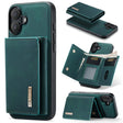 For iPhone 16 DG.MING M1 Series 3-Fold Multi Card Wallet Leather Phone Case(Green) - iPhone 16 Cases by DG.MING | Online Shopping South Africa | PMC TechLife | Buy Now Pay Later Mobicred