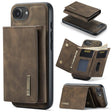 For iPhone 16e DG.MING M1 Series 3-Fold Multi Card Wallet Leather Phone Case(Coffee) - free shipping - PMc TechLife - Order now!