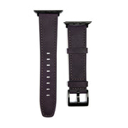 For Apple Watch Ultra 49mm Retro Texture Leather Watch Band(Purple)