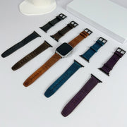 For Apple Watch Ultra 2 49mm Retro Texture Leather Watch Band(Brown)