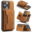 For iPhone 16 Pro Max DG.MING M2 Series 3-Fold Card Bag Wallet Leather Phone Case(Brown) - free shipping - PMC TechLife - Order now!