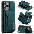 For iPhone 16 Pro Max DG.MING M2 Series 3-Fold Card Bag Wallet Leather Phone Case(Green) - iPhone 16 Pro Max Cases by DG.MING | Online Shopping South Africa | PMC TechLife | Buy Now Pay Later Mobicred