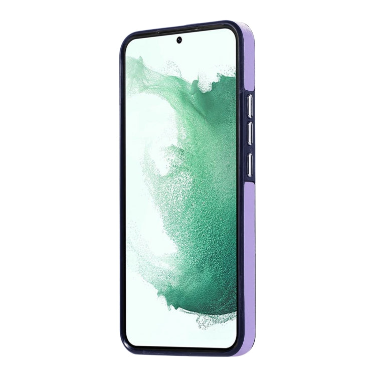 For Samsung Galaxy S23+ 5G Side Leather Magsafe Phone Case(Light Purple)