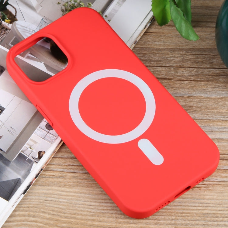 For iPhone 15 Plus MagSafe Liquid Silicone Phone Case(Red) - iPhone 15 Plus Cases by PMC TechLife | Online Shopping South Africa | PMC TechLife | Buy Now Pay Later Mobicred