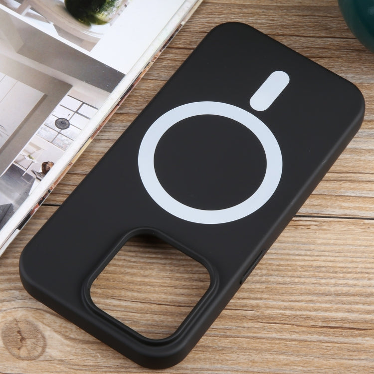 For iPhone 11 Pro MagSafe Liquid Silicone Phone Case(Black) - iPhone 11 Pro Cases by PMC TechLife | Online Shopping South Africa | PMC TechLife