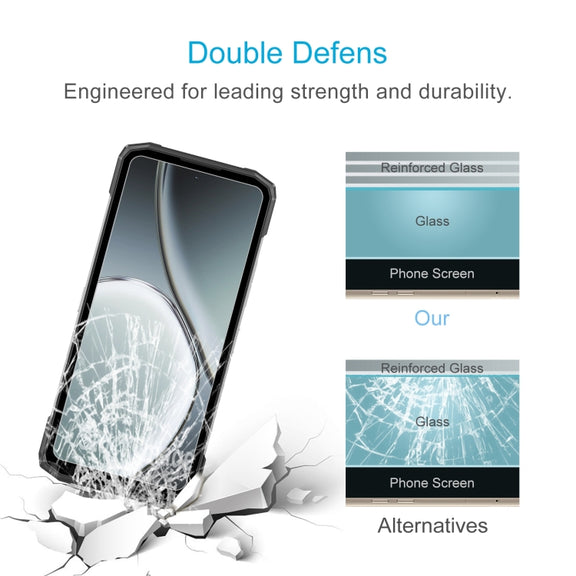 For DOOGEE Blade10 Max 10pcs 0.26mm 9H 2.5D Tempered Glass Film