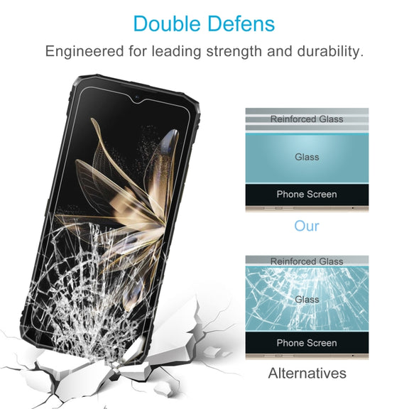For DOOGEE Blade10 Ultra 50pcs 0.26mm 9H 2.5D Tempered Glass Film