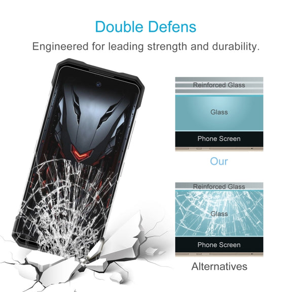 For DOOGEE S200 / S200X 50pcs 0.26mm 9H 2.5D Tempered Glass Film