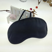 Breathable Polyester Solid Color Eye Protection Mask(Black)