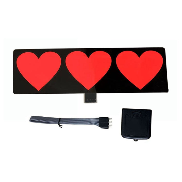 EL Luminous Car Stickers Cold Light Car Stickers Car Luminous Pattern Decoration(Three hearts) - Decorative Sticker by PMC TechLife | Online Shopping South Africa | PMC TechLife | Buy Now Pay Later Mobicred