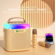 New RiXing NR8805 TWS Portable Smart Bluetooth Speaker with RGB Lighting(White)