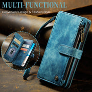 For iPhone 15 Plus CaseMe C30 Multifunctional Leather Phone Case(Blue)