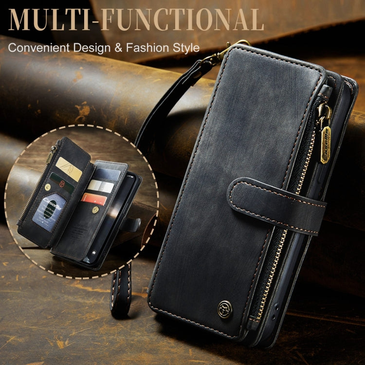 For iPhone 15 Plus CaseMe C30 Multifunctional Leather Phone Case(Black)