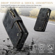 For iPhone 15 Plus CaseMe C30 Multifunctional Leather Phone Case(Black)