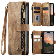 For iPhone 15 Pro Max CaseMe C30 Multifunctional Leather Phone Case(Brown)