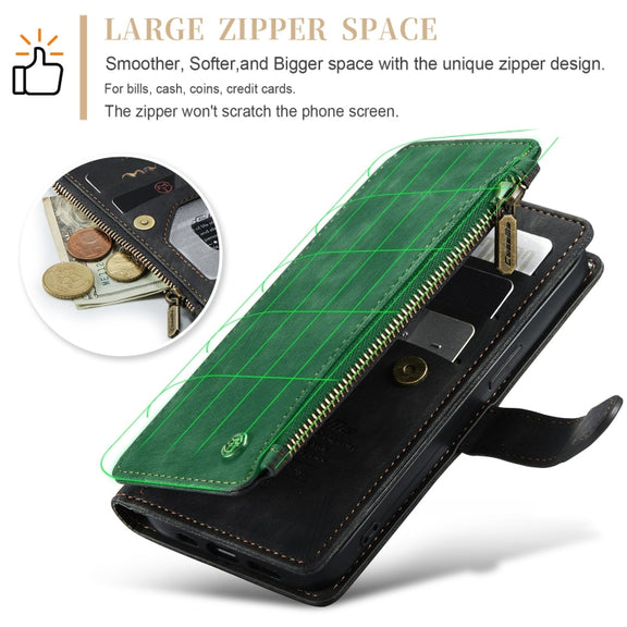 For iPhone 15 Pro Max CaseMe C30 Multifunctional Leather Phone Case(Black)