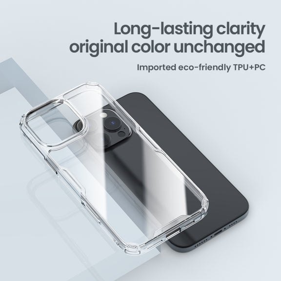For iPhone 16 Pro NILLKIN Ultra Clear PC + TPU Phone Case(Blue)