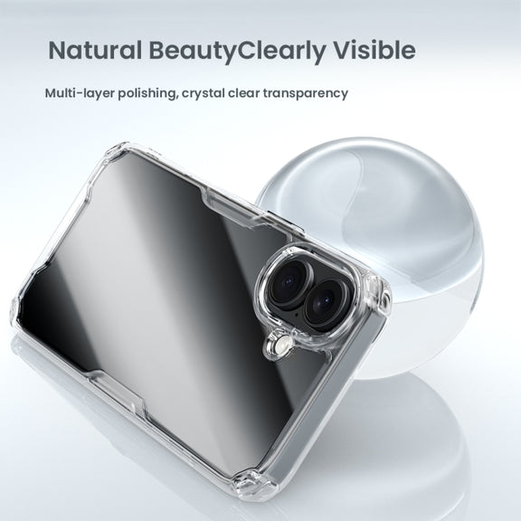For iPhone 16 Plus NILLKIN Ultra Clear PC + TPU Phone Case(Blue)