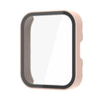 For Amazfit Bip 5 PC + Tempered Film Integrated Watch Protective Case(Pink) - Watch Cases by PMC TechLife | Online Shopping South Africa | PMC TechLife | Buy Now Pay Later Mobicred