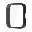 For Amazfit Bip 5 PC + Tempered Film Integrated Watch Protective Case(Black) - Watch Cases by PMC TechLife | Online Shopping South Africa | PMC TechLife | Buy Now Pay Later Mobicred