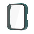 For Amazfit Bip 5 PC + Tempered Film Integrated Watch Protective Case(Dark Green) - Watch Cases by PMC TechLife | Online Shopping South Africa | PMC TechLife | Buy Now Pay Later Mobicred