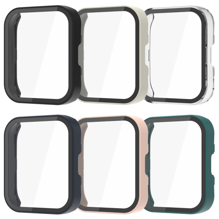 For Amazfit Bip 5 PC + Tempered Film Integrated Watch Protective Case(Midnight Blue)
