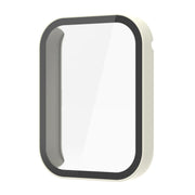 For Xiaomi Mi Band 8 Pro PC + Tempered Film Integrated Watch Protective Case(Ivory White)