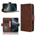 For iPhone 16 Pro Skin Feel Calf Texture Card Slots Leather Phone Case(Brown) - iPhone 16 Pro Cases by PMC TechLife | Online Shopping South Africa | PMC TechLife | Buy Now Pay Later Mobicred