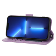 For iPhone 16 Pro Oil Skin Zipper Wallet Leather Phone Case(Purple)