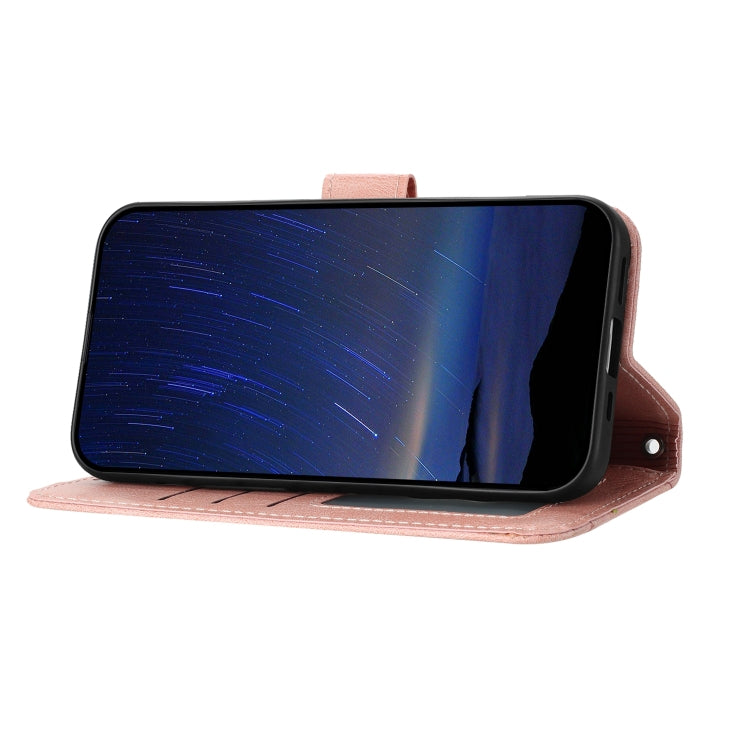For iPhone 16e Oil Skin Zipper Wallet Leather Phone Case(Pink) - iPhone 16e Cases by PMC TechLife | Online Shopping South Africa | PMC TechLife | Buy Now Pay Later Mobicred