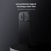 For iPhone 16 Pro Max NILLKIN CamShield Pro Magnetic Magsafe Phone Case(Blue)