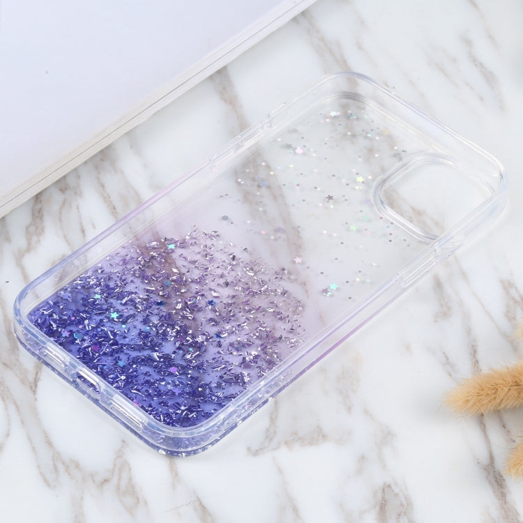 For iPhone 15 DFANS DESIGN Golden Diamond TPU+PC Phone Case(Purple) - free shipping - PMC Jewellery - Order now!