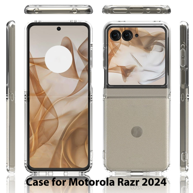 For Motorola Razr 50 / Razr 2024 Scratchproof Acrylic TPU Phone Case(Transparent)