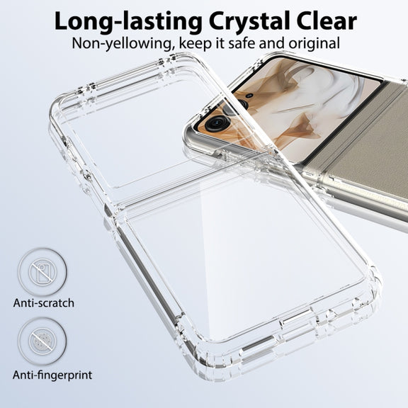 For Motorola Razr 50 / Razr 2024 Scratchproof Acrylic TPU Phone Case(Transparent)