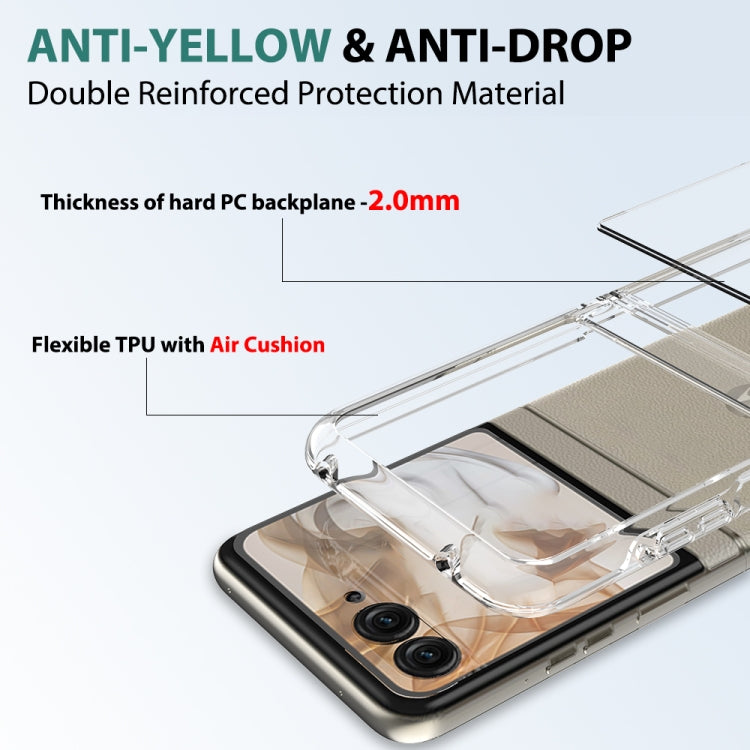 For Motorola Razr 50 / Razr 2024 Scratchproof Acrylic TPU Phone Case(Transparent) - Motorola Cases by PMC Jewellery | Online Shopping South Africa | PMC Jewellery | Buy Now Pay Later Mobicred