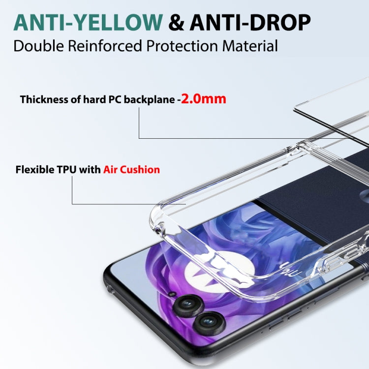 For Motorola Razr 50 Ultra / Razr+ 2024 Scratchproof Acrylic TPU Phone Case(Transparent) - Motorola Cases by PMC Jewellery | Online Shopping South Africa | PMC Jewellery | Buy Now Pay Later Mobicred
