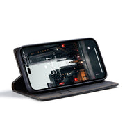 For iPhone 15 Pro Max CaseMe 013 Multifunctional Horizontal Flip Leather Phone Case(Black)