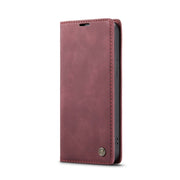 For iPhone 15 CaseMe 013 Multifunctional Horizontal Flip Leather Phone Case(Wine Red)
