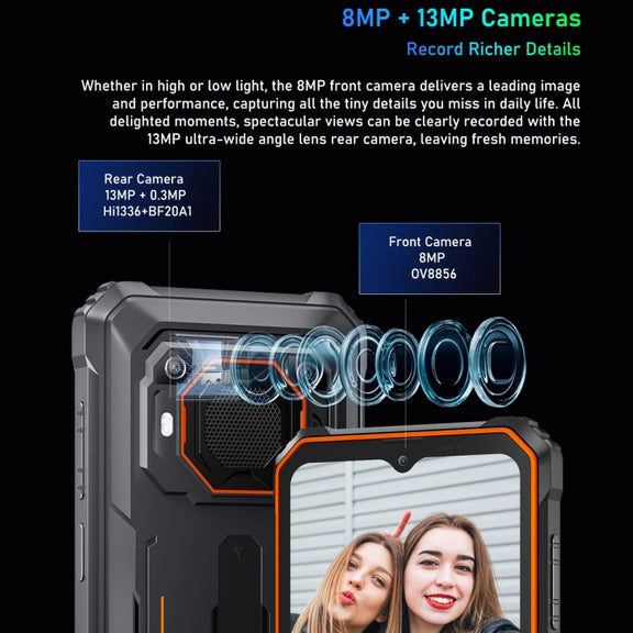 Blackview BV6200 Pro, 6GB+128GB, IP68/IP69K/MIL-STD-810H, 6.56 inch Android 13 MediaTek Helio P35 Octa Core, Network: 4G, OTG(Black)