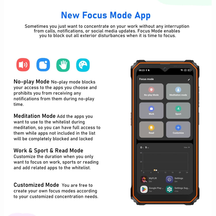 Blackview BV6200 Pro, 6GB+128GB, IP68/IP69K/MIL-STD-810H, 6.56 inch Android 13 MediaTek Helio P35 Octa Core, Network: 4G, OTG(Black) - free shipping - PMC TechLife - Order now!