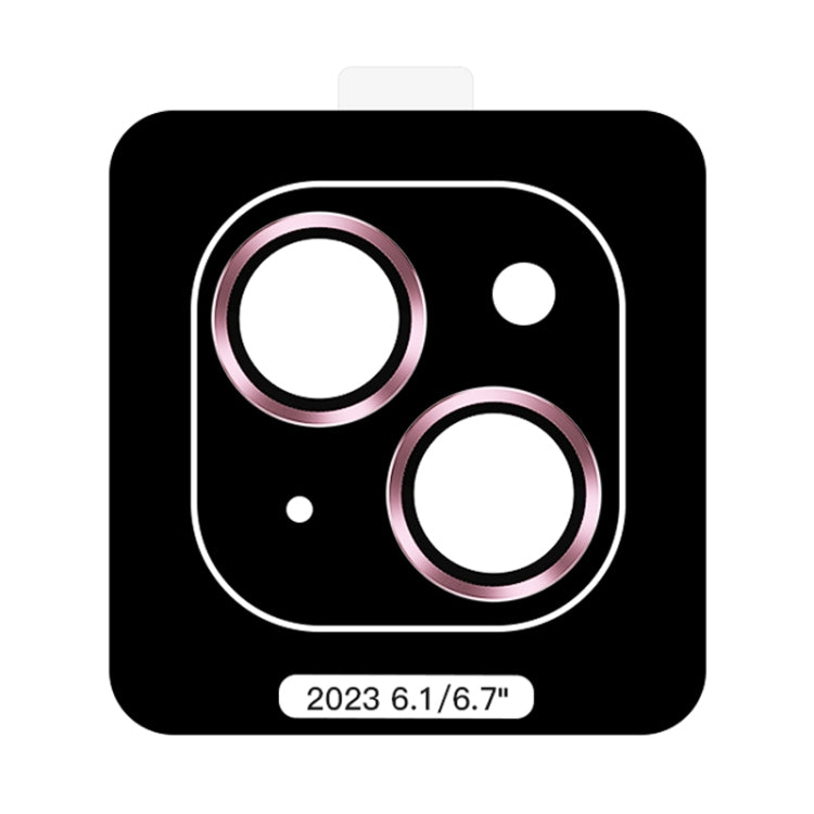 For iPhone 15 Plus TOTU PG-1 Golden Shield Series Metal Frame Lens Protector(Pink) - free shipping - PMC Jewellery - Order now!