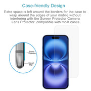 For iPhone 16 10pcs 0.26mm 9H 2.5D Tempered Glass Film