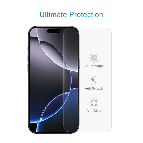 For iPhone 16 Pro Max 10pcs 0.26mm 9H 2.5D Tempered Glass Film