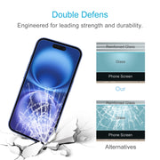 For iPhone 16 50pcs 0.26mm 9H 2.5D Tempered Glass Film